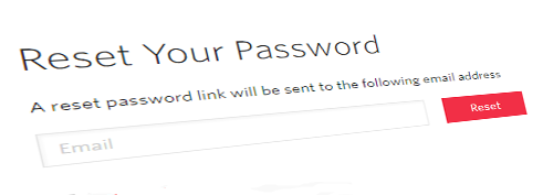 Password reset link