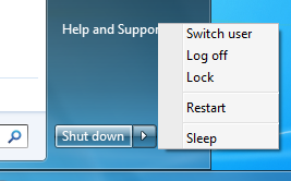 log off shut down computer